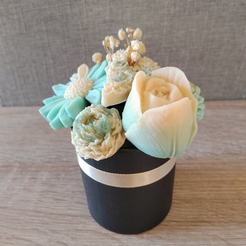 Bouquet Clémentine Monoï - Vert et Ivoire